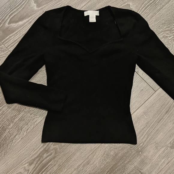 H&M | Sweetheart Neckline Sweater - Picture 2 of 5